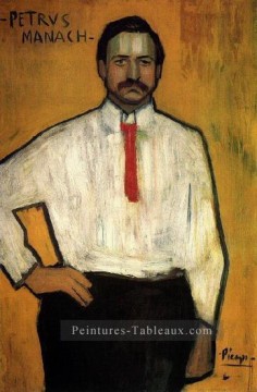 Portrait du Pere Manach 1901 Pablo Picasso Peinture à l'huile